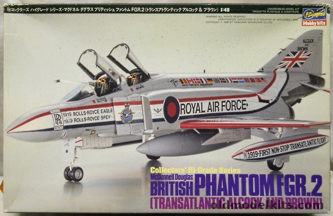 Hasegawa 1/48 McDonnell Douglas F-4 British Phantom FGR2 - Transatlantic Flight Alcock and Brown, CH9 plastic model kit